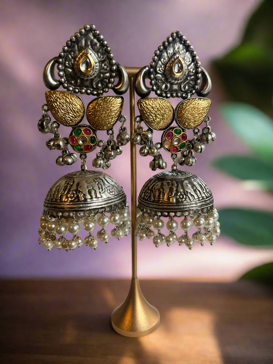 Dual Tone Jhumkas