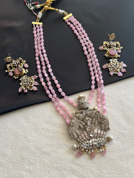 Pink Beads Necklace