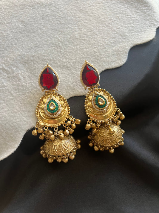 Teardrop Jhumkas