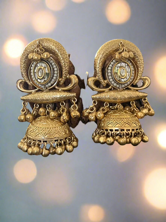 Golden Jhumkas